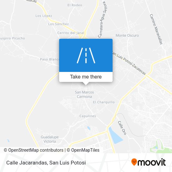 Calle Jacarandas map
