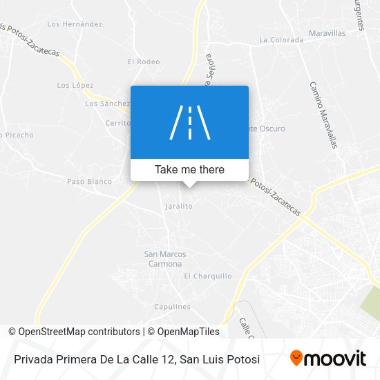 Mapa de Privada Primera De La Calle 12
