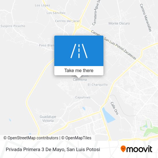 Mapa de Privada Primera 3 De Mayo