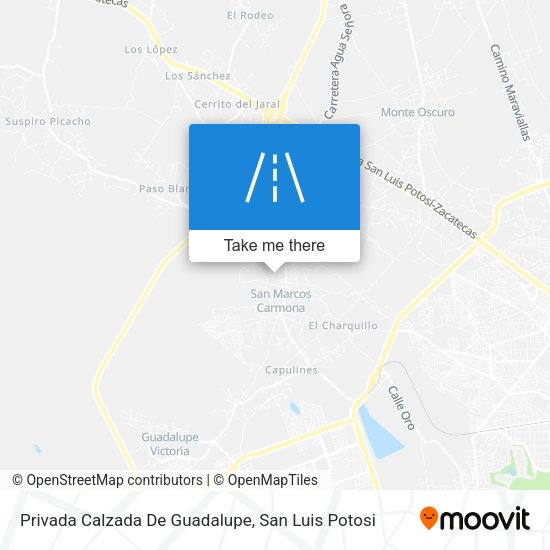 Mapa de Privada Calzada De Guadalupe