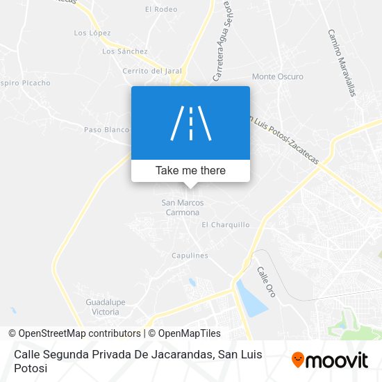 Calle Segunda Privada De Jacarandas map
