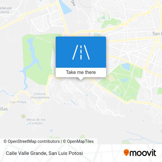 Calle Valle Grande map