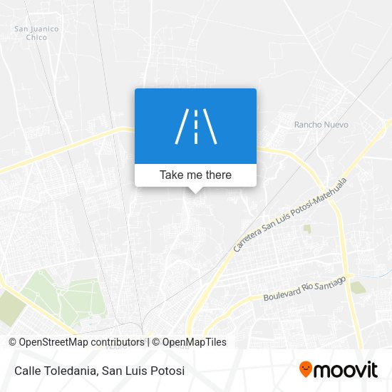 Calle Toledania map