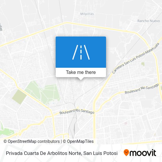 Privada Cuarta De Arbolitos Norte map