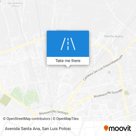 Avenida Santa Ana map