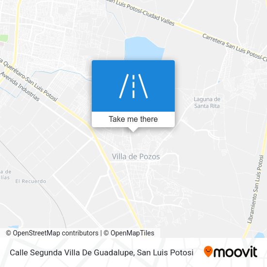 Calle Segunda Villa De Guadalupe map