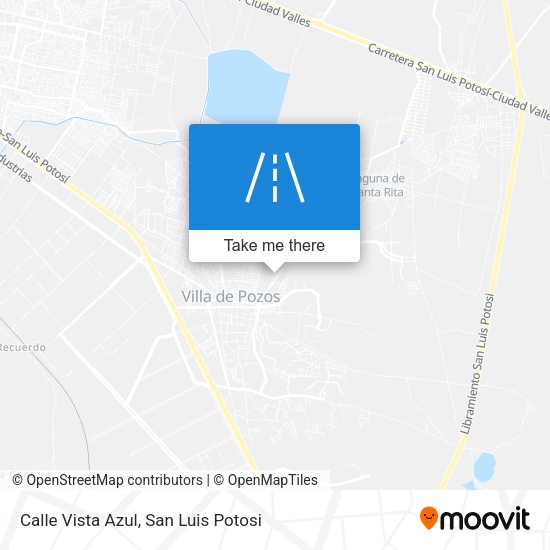 Calle Vista Azul map