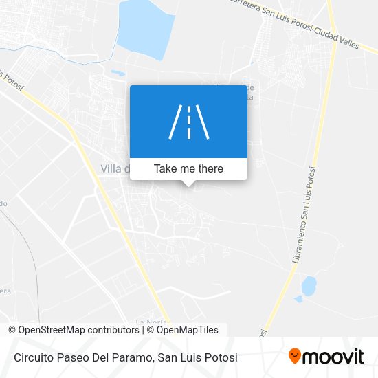 Mapa de Circuito Paseo Del Paramo