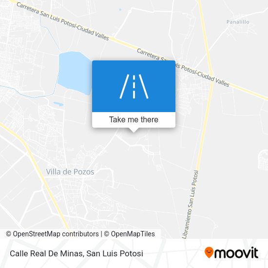 Mapa de Calle Real De Minas