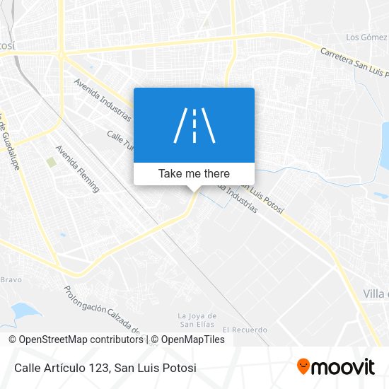 Calle Artículo 123 map