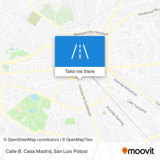 Mapa de Calle B. Casa Madrid