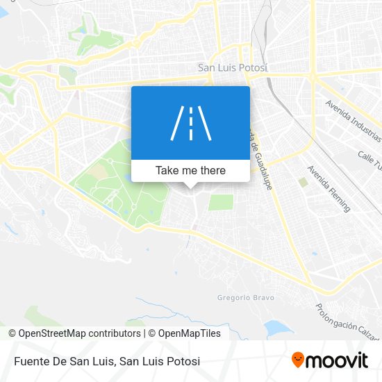 Fuente De San Luis map