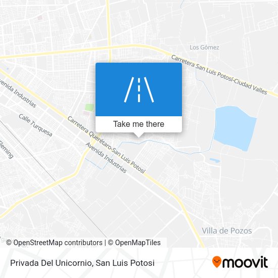 Privada Del Unicornio map