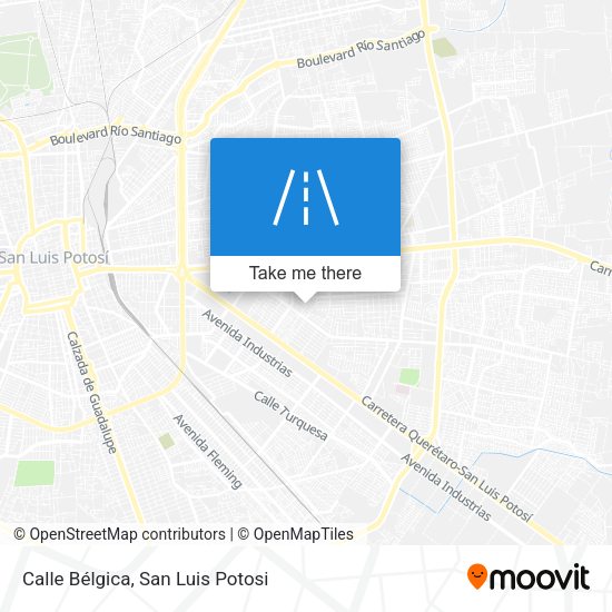 Mapa de Calle Bélgica