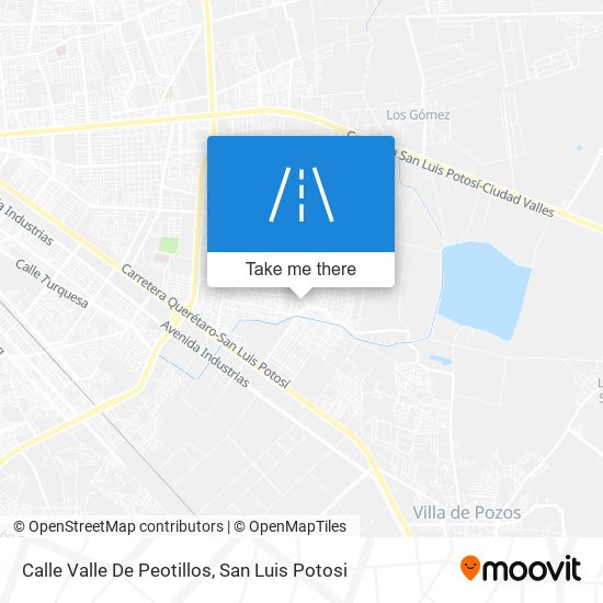 Mapa de Calle Valle De Peotillos