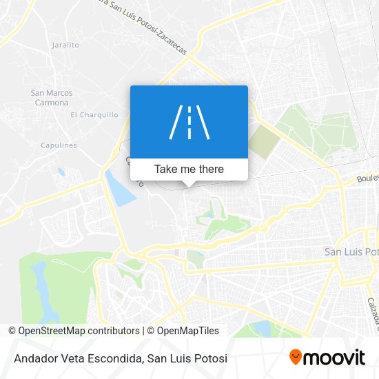 Mapa de Andador Veta Escondida