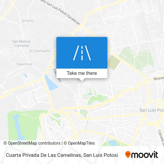 Cuarta Privada De Las Camelinas map
