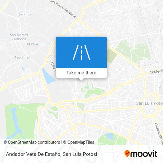 Andador Veta De Estaño map