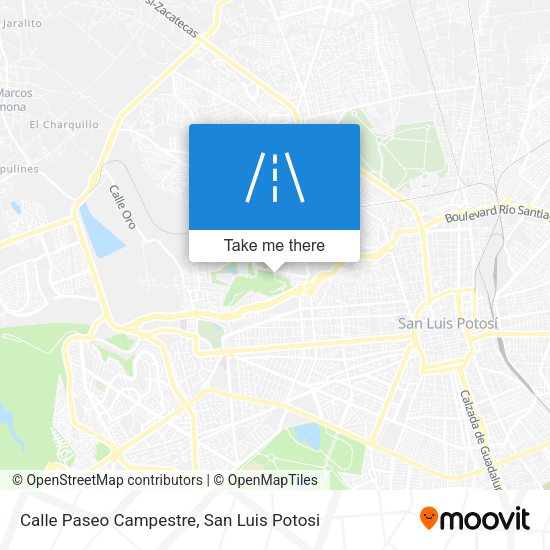 Mapa de Calle Paseo Campestre