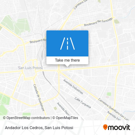 Andador Los Cedros map