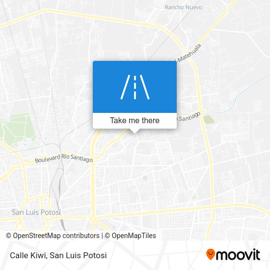 Calle Kiwi map