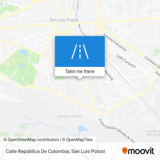 Calle República De Colombia map