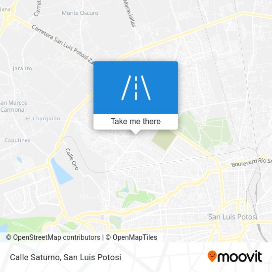 Calle Saturno map