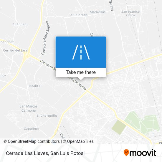 Cerrada Las Llaves map