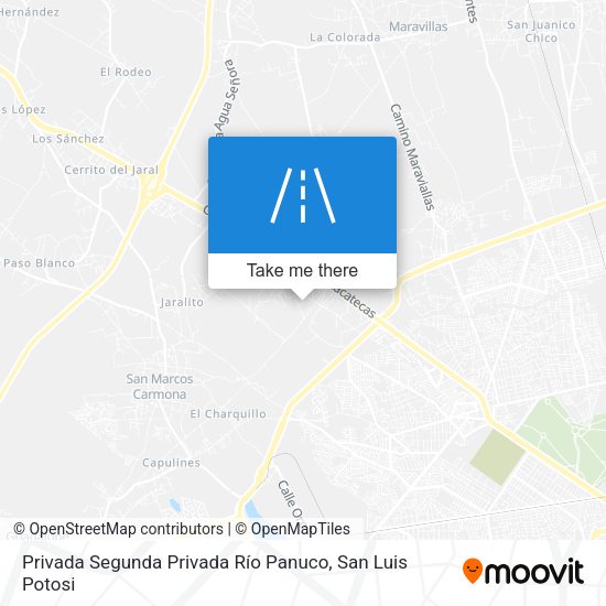 Privada Segunda Privada Río Panuco map