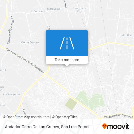 Andador Cerro De Las Cruces map