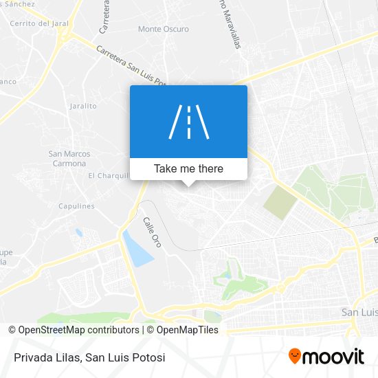 Privada Lilas map