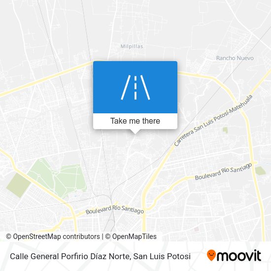 Mapa de Calle General Porfirio Díaz Norte