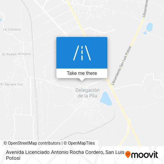 Avenida Licenciado Antonio Rocha Cordero map