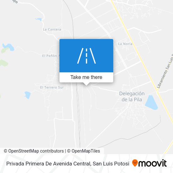 Mapa de Privada Primera De Avenida Central