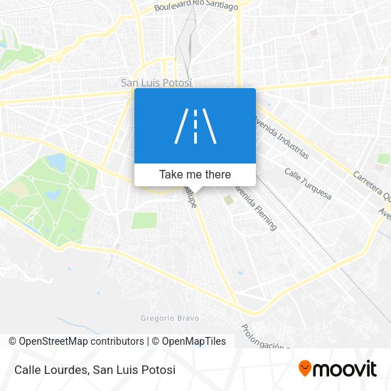 Calle Lourdes map