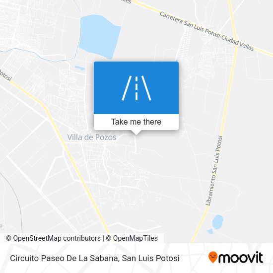 Mapa de Circuito Paseo De La Sabana