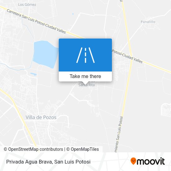 Privada Agua Brava map