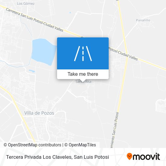 Tercera Privada Los Claveles map