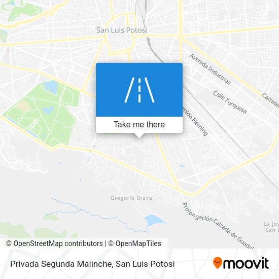 Privada Segunda Malinche map