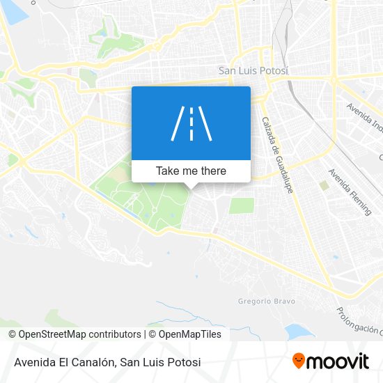 Avenida El Canalón map