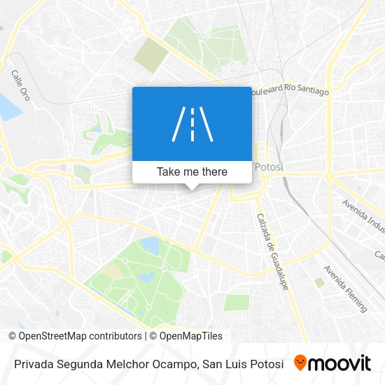 Mapa de Privada Segunda Melchor Ocampo