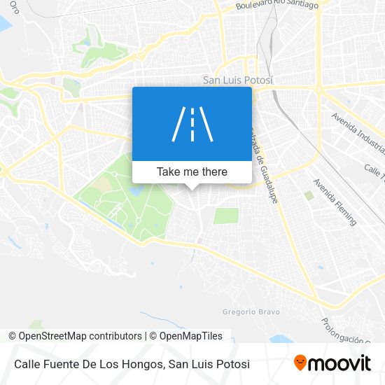 Mapa de Calle Fuente De Los Hongos