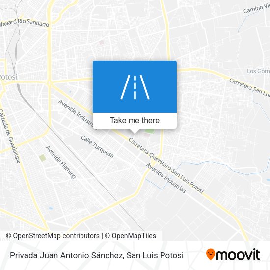 Mapa de Privada Juan Antonio Sánchez