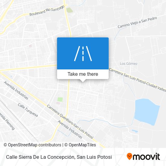 Mapa de Calle Sierra De La Concepción