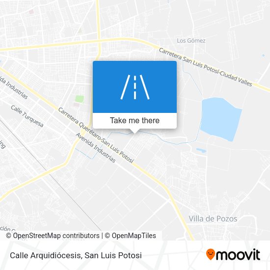 Mapa de Calle Arquidiócesis