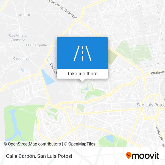Calle Carbón map