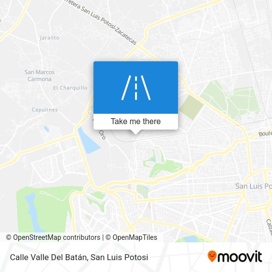 Mapa de Calle Valle Del Batán