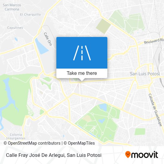 Calle Fray José De Arlegui map