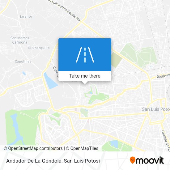 Mapa de Andador De La Góndola