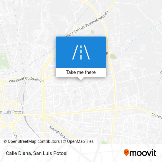 Calle Diana map